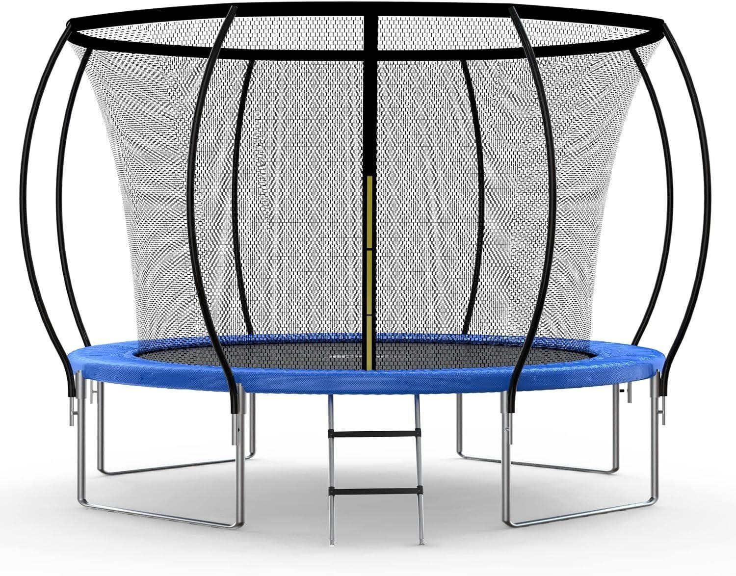 YSSOA 12FT Trampoline with Safety Enclosure