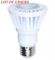 LOT OF 3 PACKS -  LED Spot Light Bulb - 60W - 3000
