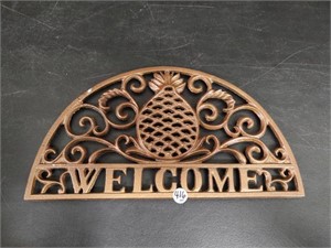 Cast Iron WELCOME Sign