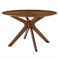 47in Crossroads Round Dining Table Walnut
