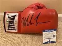 Autographed Mike Tyson Everlast Boxing Glove