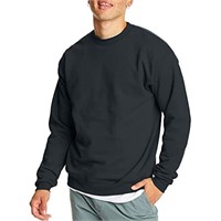 Size 3XL Hanes Mens Ecosmart Sweatshirt, Black,