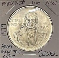 Mexico 1979 Silver 100 Pesos