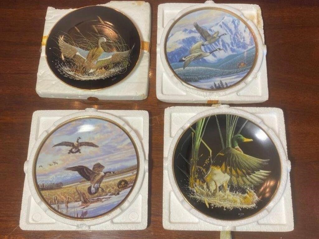4 Duck & Geese Collector Plates