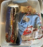 Tote, full of brand, new towels, potholders wash