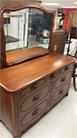 Dresser with mirror 60x22x36”