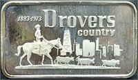 1oz Drovers Country Centennial silver bar