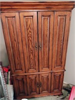 Beautiful Solid Wood TV Cabinet with Storage