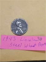 1943 LINCOLN STEEL CENT