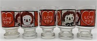 Raggedy Ann & Andy I Love You Juice Glasses (5)