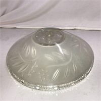 12" Vintage White Glass Ceiling Light Shade