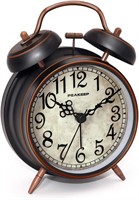 Retro 4in Battery Operated Twin Bell alarm clock