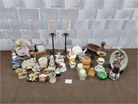 Candles, figures, crystal, and more