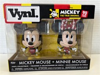 VYNL FUNKO Mickey and Minnie Figurines