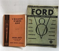 Chassis Parts List V8 1928-1937 & Ford V8 Engine &