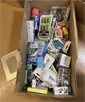 Box of Office Supplies & Misc