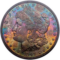 $1 1897 PCGS MS65 CAC