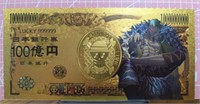 One Piece 24K gold-plated anime banknote