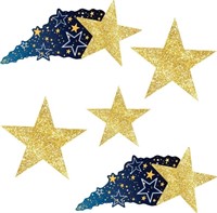 5 Piece Assorted Sizes Cardboard Starry Night