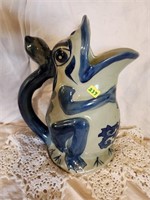 Ashley Belle Glazed open mouth frog pitcher