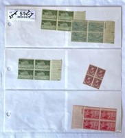 2 Pages of Commemorative Stamps