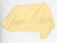 Eleanore Whitney original signature