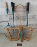 Group of Badminton Racquets
