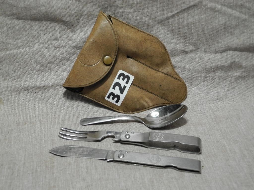 Vintage Boy Scouts Cutlery Set