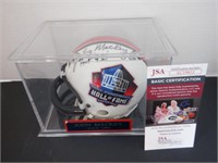 JOHN MACKEY SIGNED AUTO HOF MINI HELMET JSA