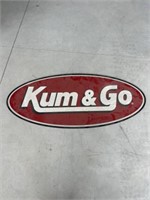 Kum and Go plexiglass sign