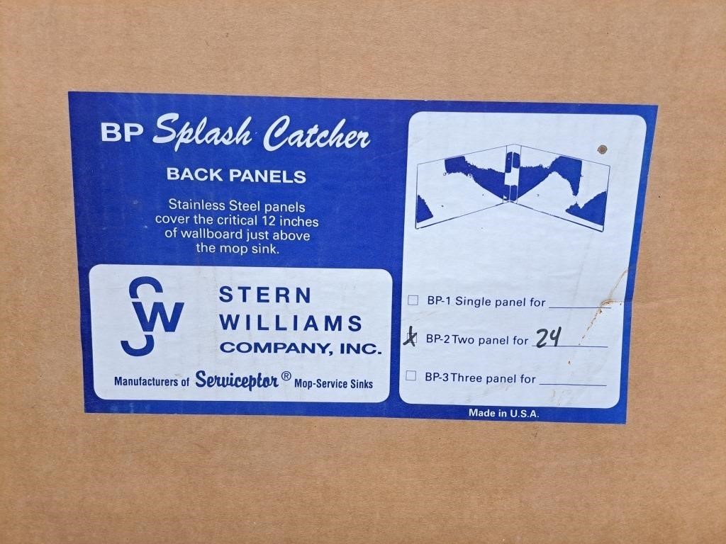 SPLASH CATCHER BACK PANELS-SS PANELS-NEW/Sealed