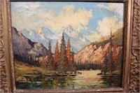 Original oil painting William Harisch (1914-1967)