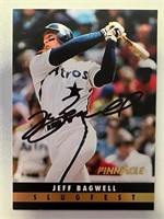 Astros Jeff Bagwell Signed Card with COA