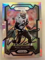 Saints Ricky Williams Signed Card with COA