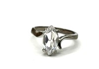 ‘Sterling’ Marked Ring Size 6
(Size as judged by