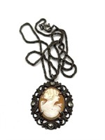 ‘Sterling’ Marked Cameo Pendant on ‘925 Italy’