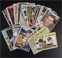 27 Assorted Topps Baseball cards incl 1964 World