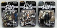 (3) 2006 Star Wars Saga Collection Action Figure