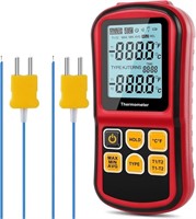 Leaton® Digital Thermocouple Thermometer Dual-chan