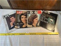 Lot of JFK Kennedy LIFE and LOOK Magazines