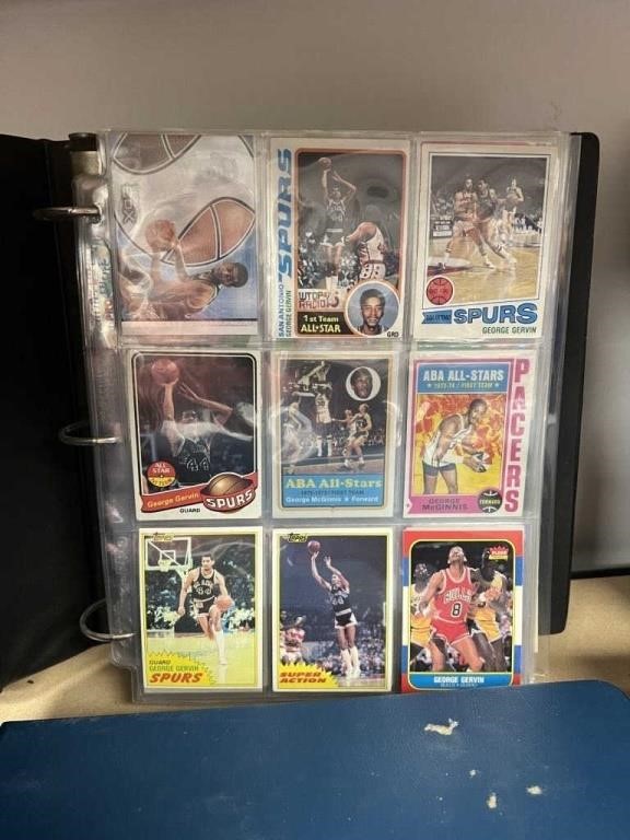 BASKETBALL CARD COLLECTION IN BINDER