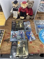 Vintage Dale Earnhardt figures and stuffed bears