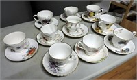 10 Cups & Saucers