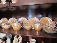 Vintage Japanese Lusterware Tea & Snack Set