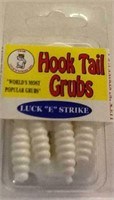 Luckie Strike White Curl Tail 3"  Grub 10pc