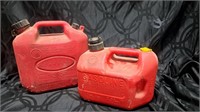 2 small gas cans