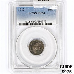 1912 Barber Dime PCGS PR64