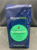 Amazon fresh Nicaragua medium roast whole bean