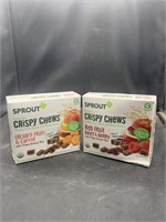 2 Sprout Organic Crispy chews - organic fruit &