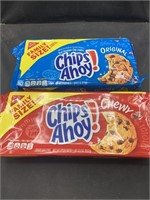 2 family size chips ahoy- 1 original - 1 chewy